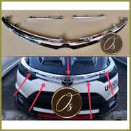 ✧ ⊕ ▫ Toyota Vios 2014 NCP150 Front Bumper Grile Grille Garnish Chrome GRILL LINING moulding 2014 2