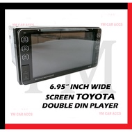 Roardmark Toyota 6.95" Inch HD Wide Screen Car 2 Double Din Player DVD VCD MP3 MP4 MP5 USB SD Blueto