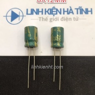 70 CAPACITORS 220UF 25V 8X12MM GREEN CAPACITOR 220UF 25V