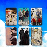 Manga 19 Days Acrylic Keychain Pendant Student Name Tag Waterproof ABS Hard Shell Sliding Cover Card