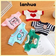 LANHUA Doll Clothes, Yellow Duck Plush Doll Doll Sweater, Kawaii Cardigan Letter 25/30cm Doll Cotton