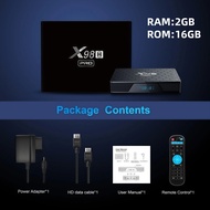X98H Pro ทีวีบ็อกซ์ ระบบปฏิบัติการ Android 12 ชิปประมวลผล Allwinner H618 รองรับ Wi-Fi 6 แรม 4GB ความ