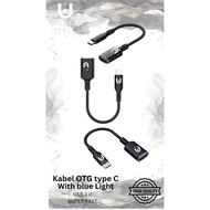 [LUCLELI X PRO7777] Otg Type C 3.0 - Otg Usb C Adapter Cable with bluelight