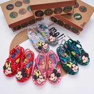melissaˉHigh Quality Original Princess Shoes Summer Children's Shoes Children Mickey Cartoon Disney Beach Baby Girl Jelly Sandals