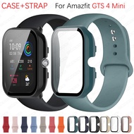 2in1 Strap with Glass Protector Case for Huami Amazfit GTS 4 mini / GTS 4 Smart Watch Band +Cover