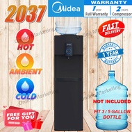 MIDEA Bottle Type FloorStanding Water Dispenser Hot Warm Cold Model: 2037 - Compressor Cooling (NO B