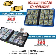 PU Leather Card Binder 3x3 Zipped Card Album 360/480 Slots for Pokemon TCG Yugioh Photocard Album卡册