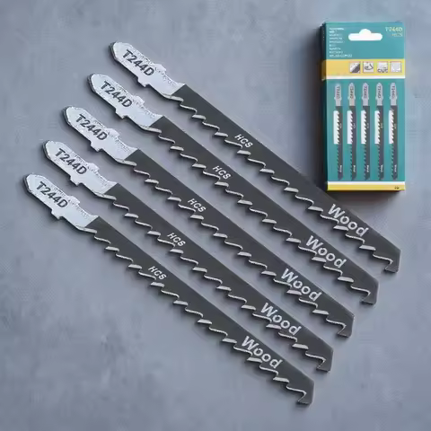 Wood Metal Cutting T Shank Jigsaw Blade Set 100mm HCS T101B T101D T144D T101BR T244D T127D T111C T11