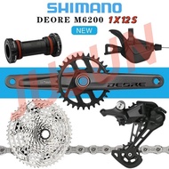 SHIMANO DEORE M6200 Mechanical Groupset MTB 1x12-Speed 32T HOLLOWTECH II 170mm Micro-Spline 10-51T