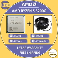 USED AMD Ryzen 3 3200G R3 3200G 3.6 GHz Quad-Core Quad-Thread 65W CPU Processor L3=4M YD3200C5M4MFH 