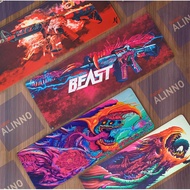 GAMING MOUSEPAD EXTENDED LONG LARGE XL SKIN CSGO HYPERBEAST DRACO BLOODEYES HOWL LARGE MOUSE BASE