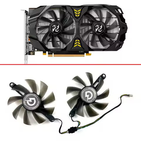 NEW Cooling Fan 85mm 4pin 75mm RX580 GPU FAN For PELADN RX580 8GB 256Bit 2048SP GDDR5 graphics card 