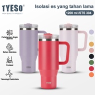 TYESO TUMBLER Original 1200mL - Thermal Handle Portable Stainless SUS 304, Cute Viral Color Tumbler 