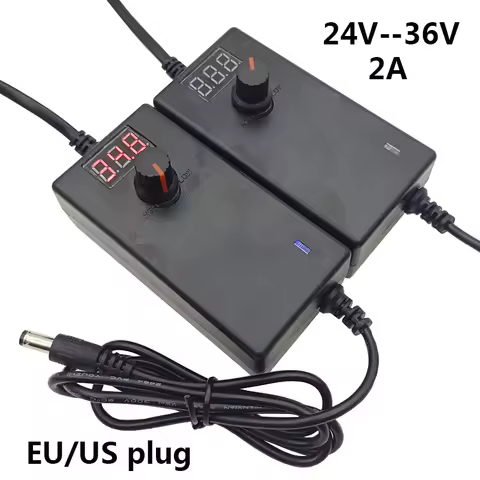 Adjustable Power Supply From 24v to 36v Adapter 2A 31v Converter 27v 28v 29v 30v 32v 34v dc Power Su