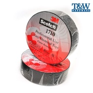 3pcs 3M Scotch 1710 Vinyl Electrical Insulating Wire Tape Black Color (Pack of 3)