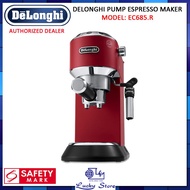 DELONGHI EC685.R DEDICA PUMP ESPRESSO COFFEE MACHINE, EC685 (RED), 1 YEAR WARRANTY, COFFEE MAKER