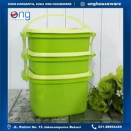 There is - Golden Sunkist RPS 9007 RPS9007 3-Tier Plastic Picnic Container