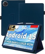 Case for QDDQ P80 Android 15 Tablet 11 inch,WUNIAK Premium Leather Business Folio Stand Cover for QD