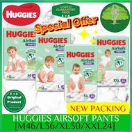 ✧Huggies AirSoft Pants Super Jumbo Pack (M46, L36, XL30, XXL24)♀