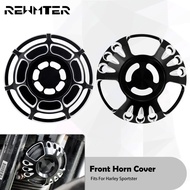Motorcycle Front Speaker Grill Masks Horn Cover Black For Harley Sportster XL883 1200 Iron 72 48 Sev