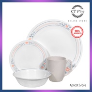 Corelle 16pc Dinnerware Set Livingware [Apricot Grove] /// Elegant Classy Colourful Plate Pinggan Bowl Mangkuk Mug Cawan