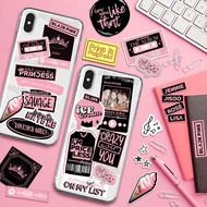 Sticker casing hp Book diy sticker kpop korea black pink venom blink logo Lyric Song kim jennie lalisa lisa kim jisoo park chaeyoung rose case hp laptop phone photo Name label