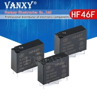 10PCS 5A 4Pin HF46F-5-HS1 HF46F-12-HS1 HF46F-24-HS1 Power Relay A Normally Open 5 V 12 V 24 V DC 5A 