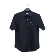Bovy Black  x  Navy Shirt  - เสื้อเชิ้ตแขนสั้นสีดำและสีกรม  รุ่นBA 3596