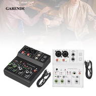 [Garende] Audio Interface Lightweight 2 Channel Audio Mixer for Recording Studio Home
