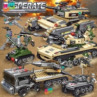 1030PCS Mainan Bricks Tentara Blok Bangunan Mobil Militer Truk Pesawat Model Senjata Bata Set Konstr