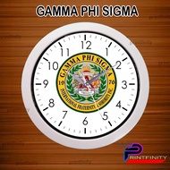 GAMMA PHI SIGMA FRATERNITY WALLLCLOCK