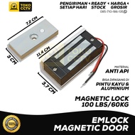 EMLOCK MAGNETIC LOCK DOOR 60 KG || MINI EMLOCK 100 LBS