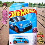Hot Wheels Fiat 500e EV Electric Car Diecastbiru