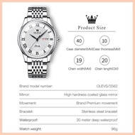 ▩ ✁ ☃ Olevs Watch For Men Original Waterproof With Box Analog Stainless Steel Wrist Casio Mens Watc