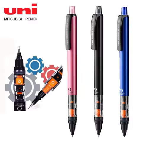 UNI Kuru Toga Mechanical Pencil M5-452 Drawing Pencil 0.5mm Low Center of Gravity Automatic Rotation