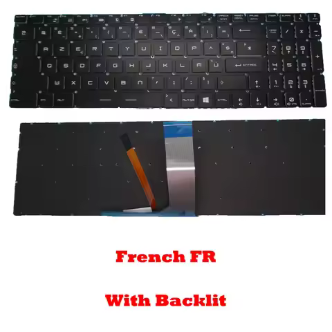 Laptop Colourful Backlit FR Keyboard For MSI GS70 GS60 V143422GK6 FR S1N-3EFR2G2-SA0 S1N3EFR2G2SA0 F