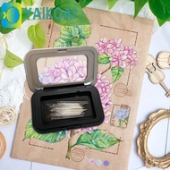 GLENES  Pin Box,  Pin Holder Needle Cushion, Storage Case Rectangle Sewing Supplies Storage Box Pin 