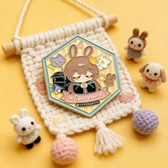 Amiya Brooch Anti-Enamel Craft Cartoon Metal Badge Two-Dimensional Cute Pin Accessories #G4. 7g #
