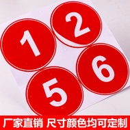 15cm Waterproof Number Number Sticker Sticker Customized pvc Table Number Adhesive Round Number Seri
