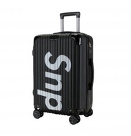 ONE - 新款鋁框包角登機箱ABS+PC靜音萬向輪鋁拉杆行李箱（鋁框款尊貴黑）16寸