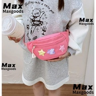 MAXG Waist Bag, Kawaii Star Waist Pack, Cute Canvas Fanny Pack Women Girls Kids