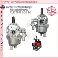 Carburetor Mesin Rumput Mitsubishi TL33 TB33 TU33 BG330 T170 Tokai TL36 Brush Cutter Ogawa Spare Par