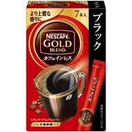 【Direct from Japan】Nescafe Gold Blend Decaffeinated Instant Coffee Sticks Black 7pk x 6 boxes