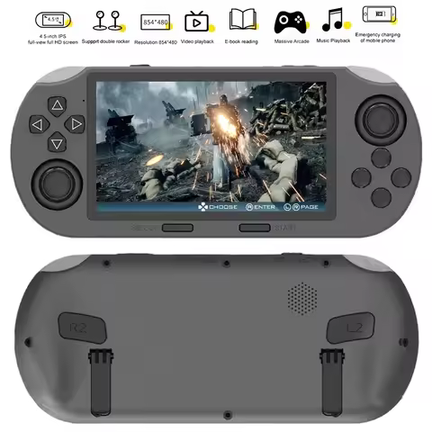 SF300 Handheld Game Console 4.5 Inch IPS Screen Retro Gaming Console USB Rechargeable Retro Handheld