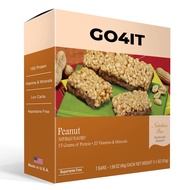 GO4IT Health Meal Replacement Bar, HIGH Protein Nutrition Bar, HIGH Fiber, LOW Calories, KETO friend