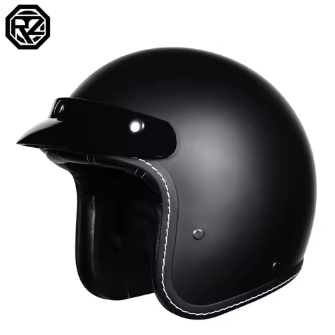 Motorcycle helmet retro cruise 3/4 half helmet ORZ all season commuting riding helmet DOT approved