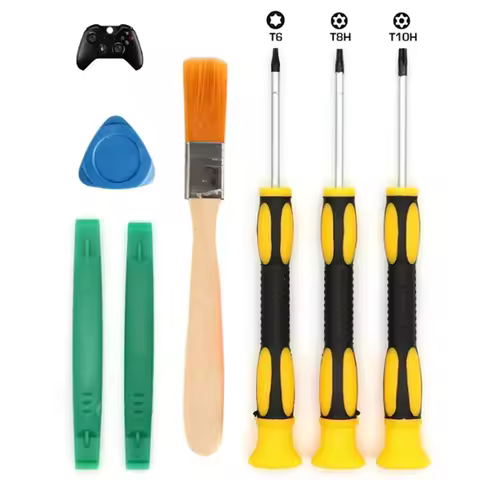 7Pcs Professional Game T6 T8H T10H Screwdriver Repair Tool Kit For Xbox One/X box /360 Controller/PS