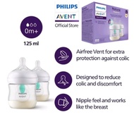 Philip Avent Twin Pack Natural Response Airfree vent  Feeding Baby Bottle Susu Botol 4oz