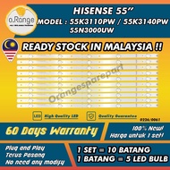55K3110PW / 55K3140PW / 55N3000UW / 58K5800PW HISENSE 55" LED TV BACKLIGHT(LAMPU TV) HISENSE 55 INCH