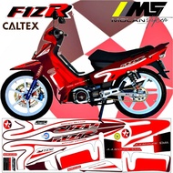 Decal Sticker Striping Variasi Motif Ori F1ZR CALTEX /Yamaha F1ZR 110 Spesial Edisi CALTEX /Yamaha F